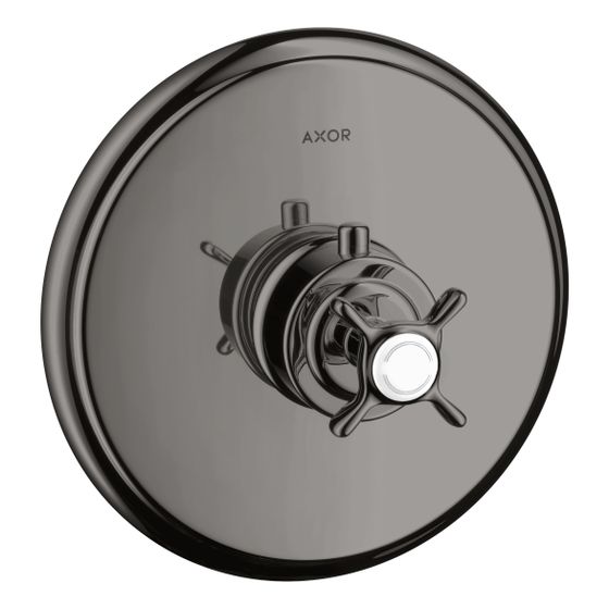 Hansgrohe AXOR Montreux Thermostat HighFlow Unterputz, 59l/min, Kreuzgriff, Polished Black Chrome