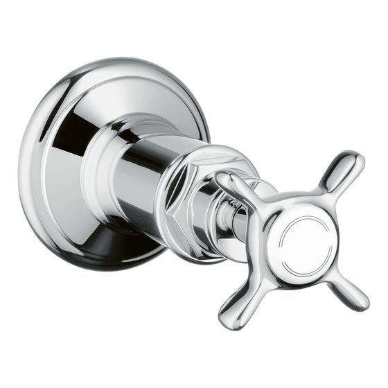 Hansgrohe AXOR Montreux Absperrventil Unterputz, Kreuzgriff, DN 15/DN 20, Chrom