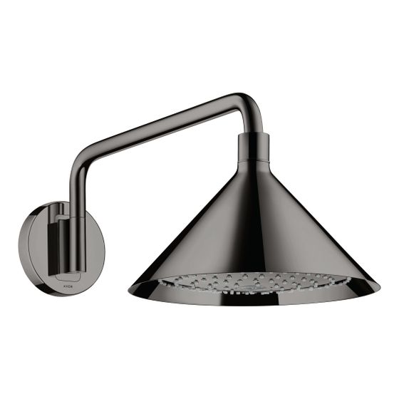 Hansgrohe AXOR Showers/Front Kopfbrause 240mm, 15l/min, 2jet, Brausearm, Polished Black Chrome