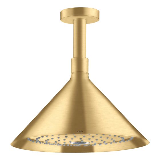 Hansgrohe AXOR Showers/Front Kopfbrause 240mm, 17l/min, 2jet, Deckenanschluss, Brushed Gold Optic