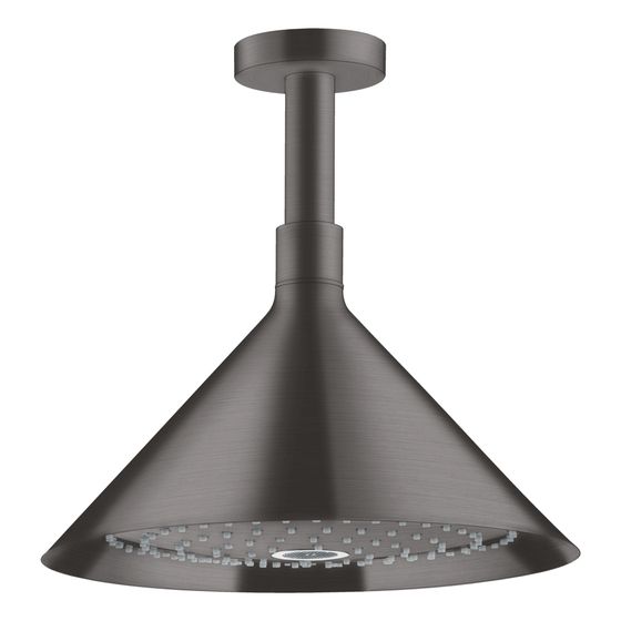 Hansgrohe AXOR Showers/Front Kopfbrause 240mm, 17l/min, 2jet, Deckenanschluss, Brushed Black Chrome