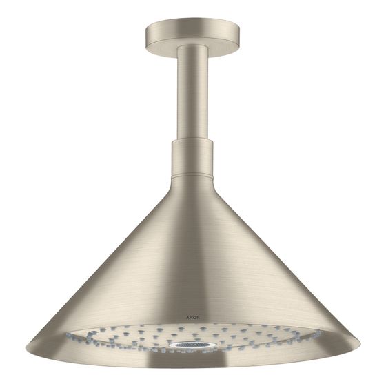 Hansgrohe AXOR Showers/Front Kopfbrause 240mm, 17l/min, 2jet, Deckenanschluss, Brushed Nickel