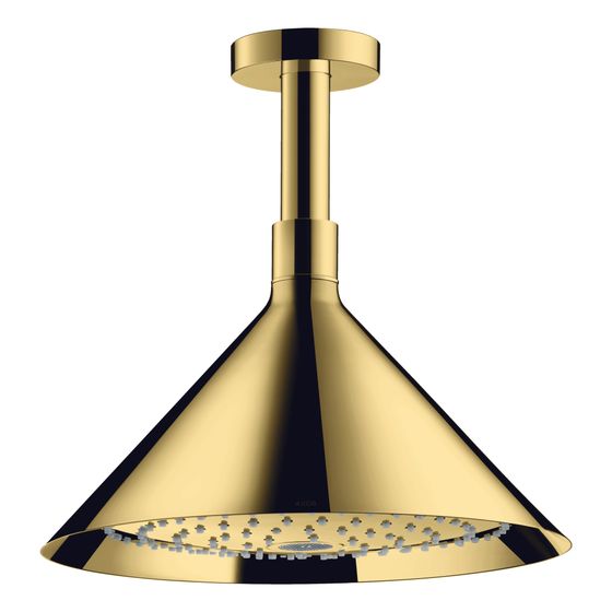 Hansgrohe AXOR Showers/Front Kopfbrause 240mm, 17l/min, 2jet, Deckenanschluss, Polished Gold Optic