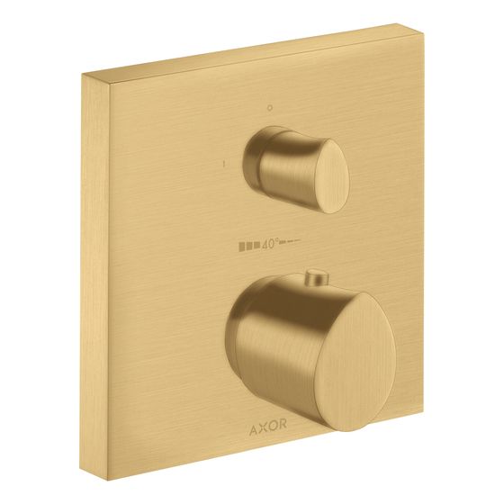 Hansgrohe AXOR Starck Organic Thermostat Unterputz, 25l/min, Absperrventil, Brushed Gold Optic