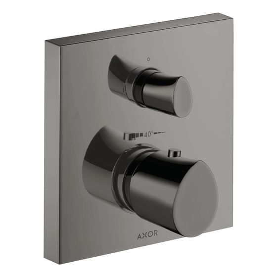 Hansgrohe AXOR Starck Organic Thermostat Unterputz, 25l/min, Absperrventil, Polished Black Chrome