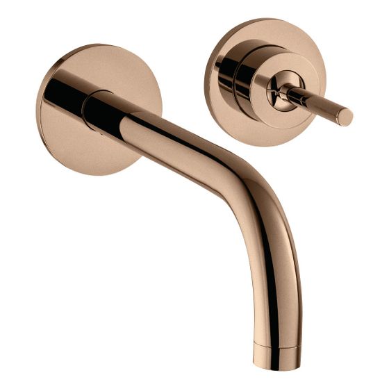 Hansgrohe AXOR Uno Einhebel-Waschtischmischer Unterputz, 5l/min, Auslauf 165mm, Rosetten, Polished Red Gold