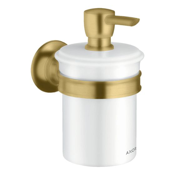 Hansgrohe AXOR Montreux Lotionspender, 300ml, Metall/Porzellan, Brushed Gold Optic
