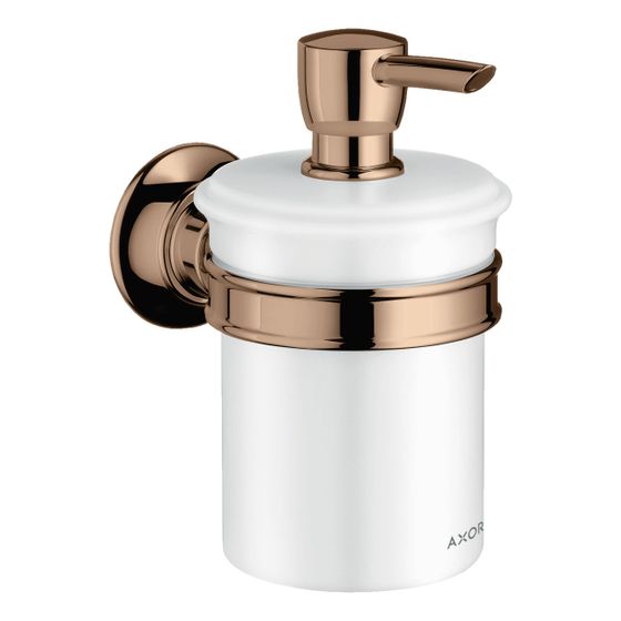 Hansgrohe AXOR Montreux Lotionspender, 300ml, Metall/Porzellan, Polished Red Gold