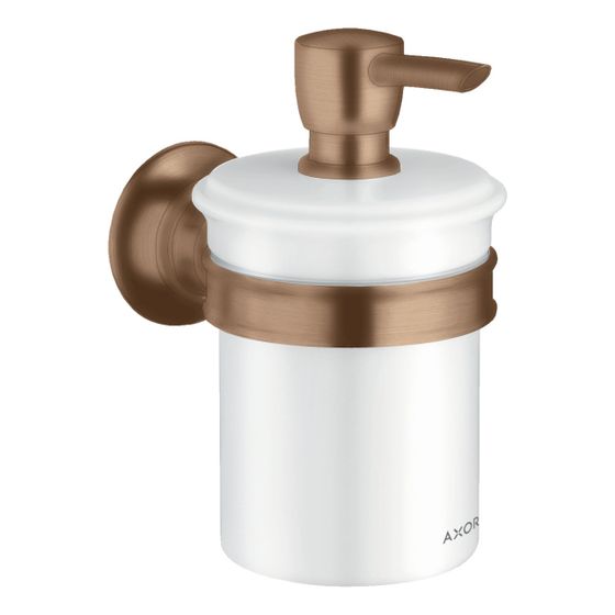 Hansgrohe AXOR Montreux Lotionspender, 300ml, Metall/Porzellan, Brushed Red Gold