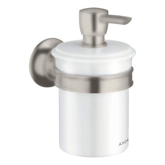Hansgrohe AXOR Montreux Lotionspender, 300ml, Metall/Porzellan, Edelstahl Optic