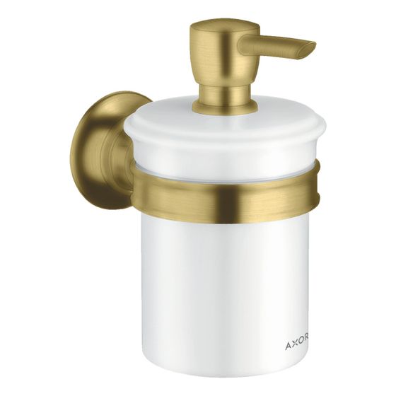 Hansgrohe AXOR Montreux Lotionspender, 300ml, Metall/Porzellan, Brushed Brass