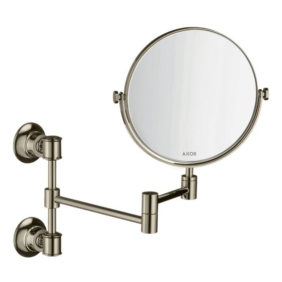 Hansgrohe AXOR Montreux Rasierspiegel, 213x314x66mm, Glas/Metall, Polished Nickel