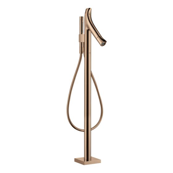 Hansgrohe AXOR Starck Organic Wannenthermostat bodenstehend, 20l/min, Polished Red Gold