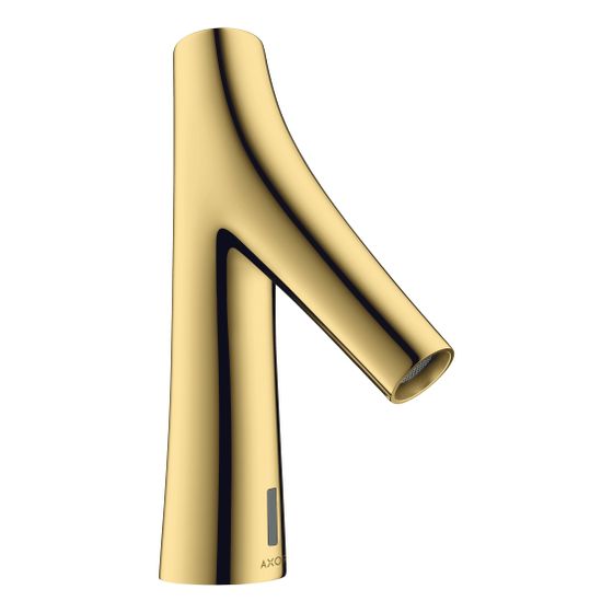 Hansgrohe AXOR Starck Organic Elektronik-Waschtischmischer, 5l/min, Temperaturvoreinstellung, Netzans. 230V, Polished Gold Optic