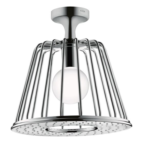 Hansgrohe AXOR LampShower/Nendo LampShower 275mm, 18l/min, 1jet, Deckenanschluss, Chrom