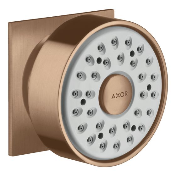 Hansgrohe AXOR Seitenbrause, 5l/min, 65mm, 1jet eckig, Brushed Red Gold