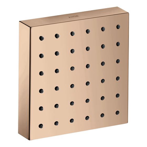 Hansgrohe AXOR ShowerSolutions Brausemodul 120x120mm, Unterputz, 5,3l/min, eckig, Polished Red Gold