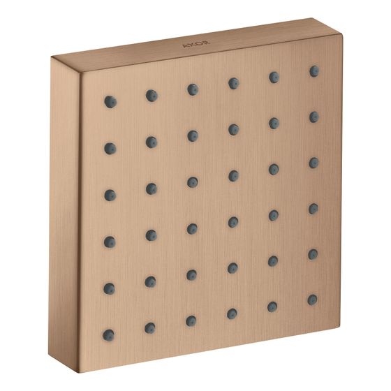 Hansgrohe AXOR ShowerSolutions Brausemodul 120x120mm, Unterputz, 5,3l/min, eckig, Brushed Red Gold