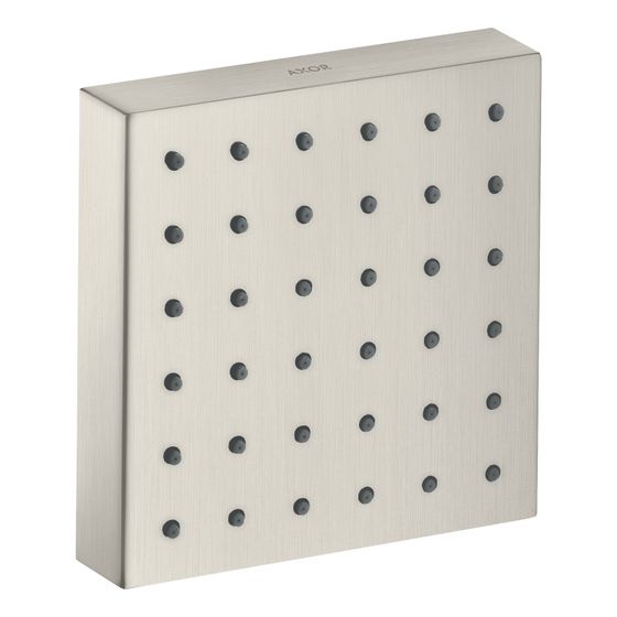 Hansgrohe AXOR ShowerSolutions Brausemodul 120x120mm, Unterputz, 5,3l/min, eckig, Edelstahl Optic