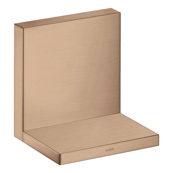 Hansgrohe AXOR ShowerSolutions Ablage 120x120mm, Brushed Red Gold
