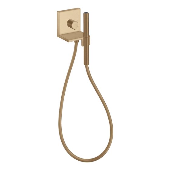 Hansgrohe AXOR ShowerSolutions Handbrausemodul 120x120mm, Unterputz, 14,5l/min, eckig, Brushed Bronze
