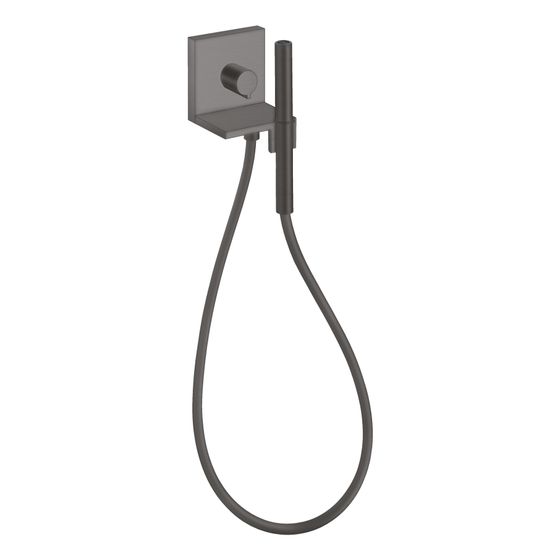 Hansgrohe AXOR ShowerSolutions Handbrausemodul 120x120mm, Unterputz, 14,5l/min, eckig, Brushed Black Chrome