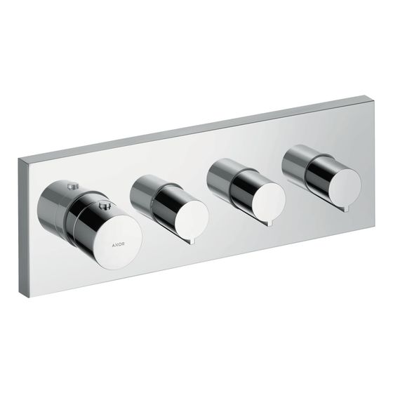 Hansgrohe AXOR ShowerSolutions Thermostatmodul 360x120mm, Unterputz, 59l/min, eckig für 3 Verbraucher, Chrom