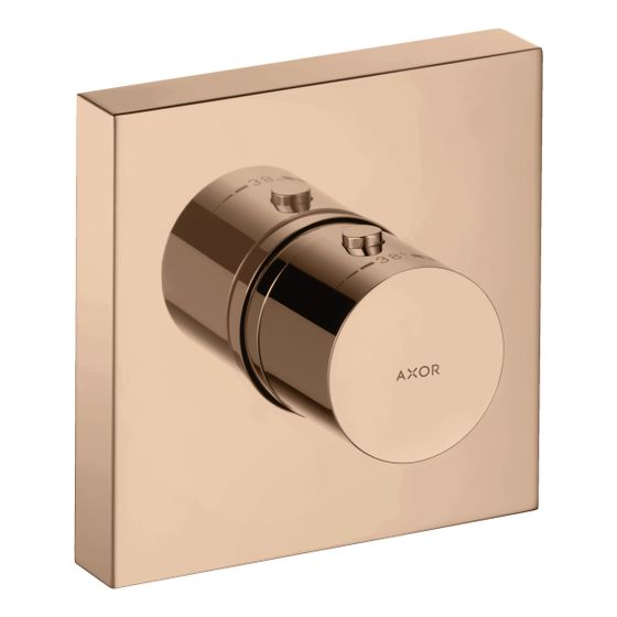 Hansgrohe AXOR ShowerSolutions Thermostatmodul 120x120mm, Unterputz, 59l/min, eckig, Polished Red Gold
