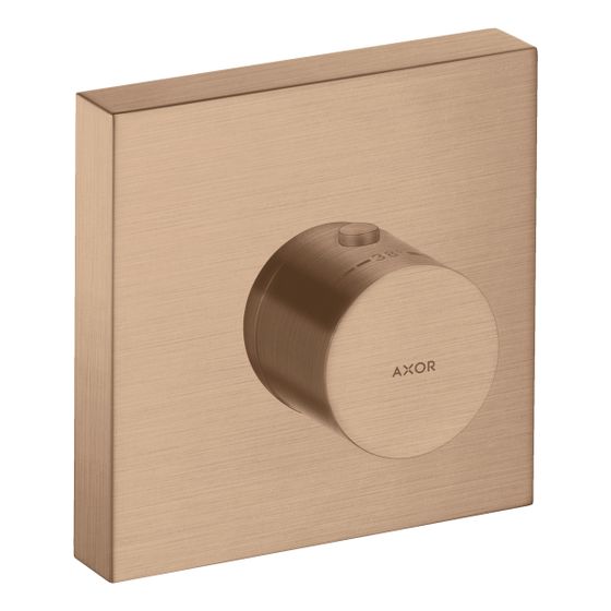 Hansgrohe AXOR ShowerSolutions Thermostatmodul 120x120mm, Unterputz, 59l/min, eckig, Brushed Red Gold