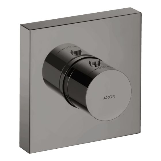 Hansgrohe AXOR ShowerSolutions Thermostatmodul 120x120mm, Unterputz, 59l/min, eckig, Polished Black Chrome