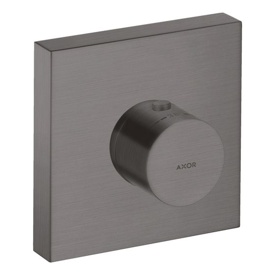 Hansgrohe AXOR ShowerSolutions Thermostatmodul 120x120mm, Unterputz, 59l/min, eckig, Brushed Black Chrome