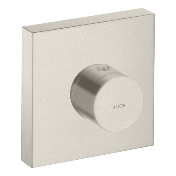 Hansgrohe AXOR ShowerSolutions Thermostatmodul 120x120mm, Unterputz, 59l/min, eckig, Edelstahl Optic