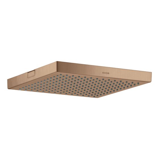Hansgrohe AXOR ShowerSolutions Kopfbrause, 12l/min, 240x240mm, 1jet, Deckenintegriert, Brushed Red Gold