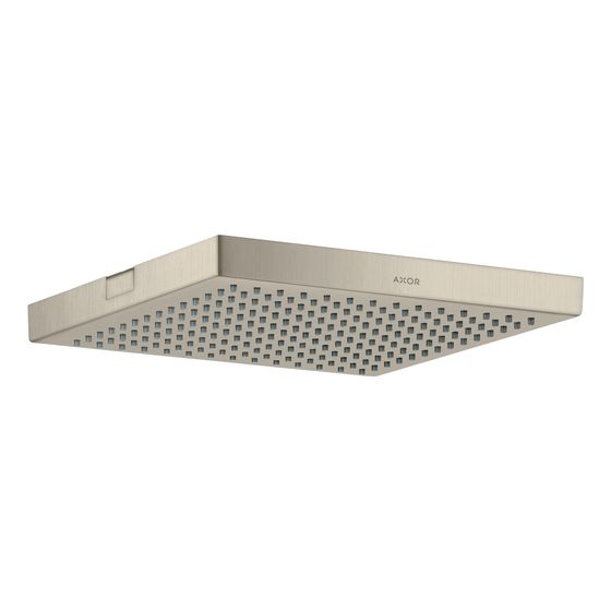 Hansgrohe AXOR ShowerSolutions Kopfbrause, 12l/min, 240x240mm, 1jet, Deckenintegriert, Brushed Nickel