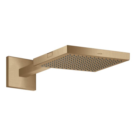 Hansgrohe AXOR ShowerSolutions Kopfbrause, 12,4l/min, 240x240mm, 1jet, Brausearm, Brushed Bronze
