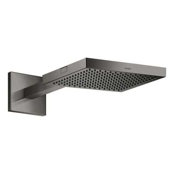 Hansgrohe AXOR ShowerSolutions Kopfbrause, 12,4l/min, 240x240mm, 1jet, Brausearm, Polished Black Chrome