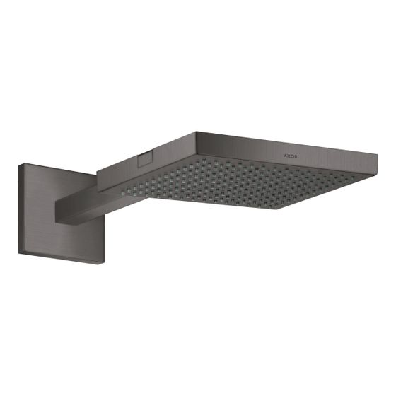 Hansgrohe AXOR ShowerSolutions Kopfbrause, 12,4l/min, 240x240mm, 1jet, Brausearm, Brushed Black Chrome