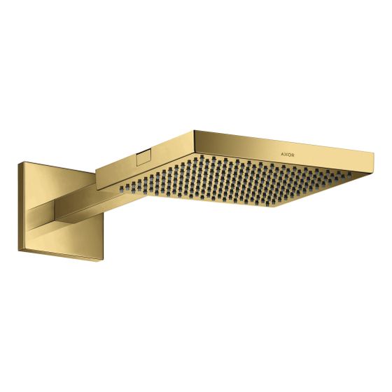 Hansgrohe AXOR ShowerSolutions Kopfbrause, 12,4l/min, 240x240mm, 1jet, Brausearm, Polished Gold Optic
