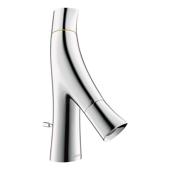 Hansgrohe AXOR Starck Organic 2-Griff Waschtischmischer 50mm, 3,4l/min, für Handwaschbecken, Zugstangen-Ablaufgarnitur, Chrom