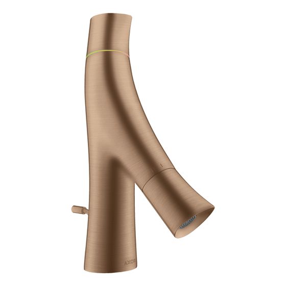 Hansgrohe AXOR Starck Organic 2-Griff Waschtischmischer 50mm, 3,4l/min, für HWB, Zugstangen-Ablaufgarnitur, Brushed Red Gold