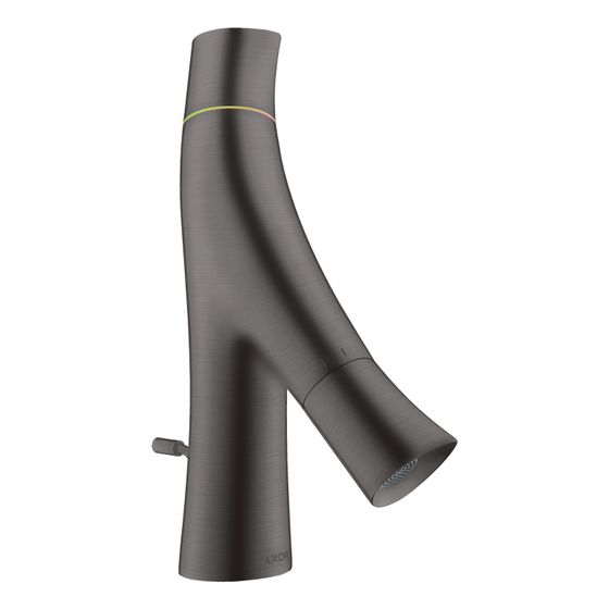 Hansgrohe AXOR Starck Organic 2-Griff Waschtischmischer 50mm, 3,4l/min, für HWB, Zugstangen-Ablaufg., Brushed Black Chrome