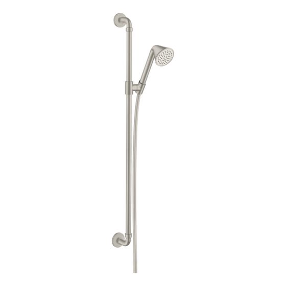 Hansgrohe AXOR Showers/Front Brauseset 90cm, Handbrause, 8,2l/min, 85 1jet EcoSmart, Edelstahl Optic