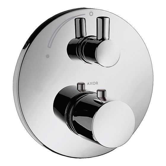 Hansgrohe AXOR Uno Thermostat Unterputz, 25l/min, Absperrventil, Polished Black Chrome