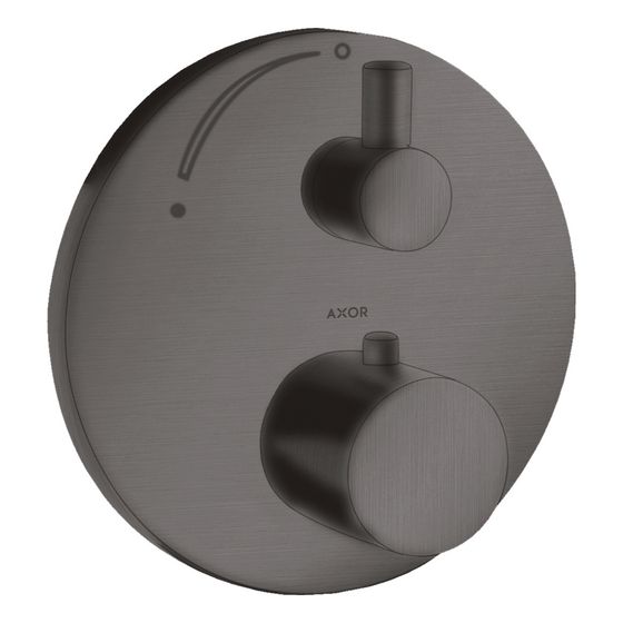 Hansgrohe AXOR Uno Thermostat Unterputz, 25l/min, Absperrventil, Brushed Black Chrome