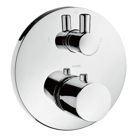 Hansgrohe AXOR Uno Thermostat Unterputz, 29l/min, Ab- und Umstellventil, Chrom