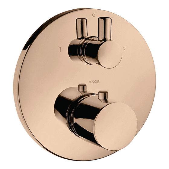 Hansgrohe AXOR Uno Thermostat Unterputz, 29l/min, Ab- und Umstellventil, Polished Red Gold