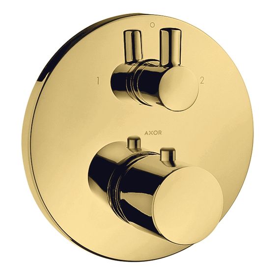 Hansgrohe AXOR Uno Thermostat Unterputz, 29l/min, Ab- und Umstellventil, Polished Gold Optic