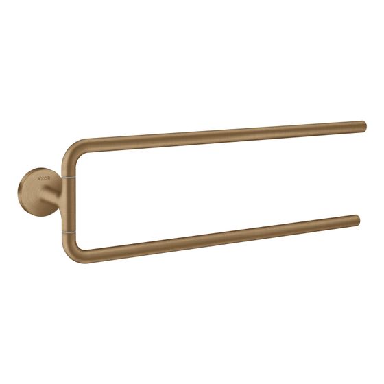 Hansgrohe AXOR Universal Circular Handtuchhalter zweiarmig, 490mm, Metall, Brushed Bronze