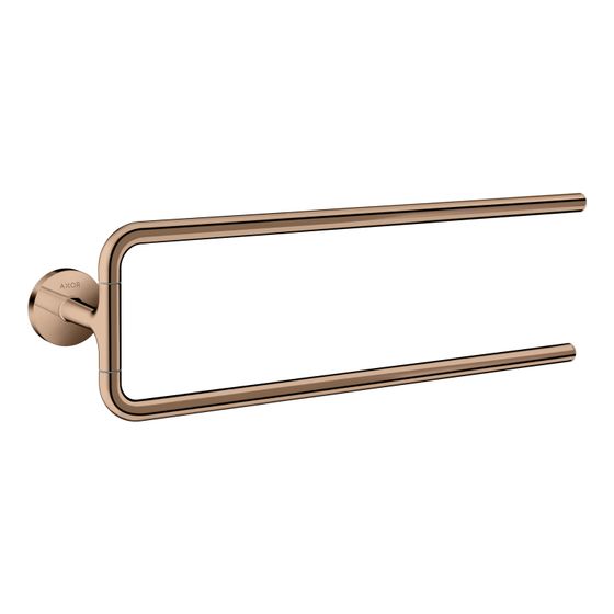 Hansgrohe AXOR Universal Circular Handtuchhalter zweiarmig, 490mm, Metall, Polished Red Gold