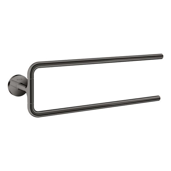 Hansgrohe AXOR Universal Circular Handtuchhalter zweiarmig, 490mm, Metall, Polished Black Chrome